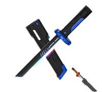 Genérico Sparkblade Sword.Master Sword, 17.3 Inch Spark Blade Swords with Multicolor Led Lights and Sound Effects, Type-C Charging, Anime Collectible Cosplay Prop for Halloween Costume (Blue)
