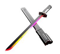 Genérico Sparkblade Sword,Spark Blade Sword with Smoke Sparking Light up Swords,7-Color Led Lighting Effects, Sound Feedback,for Cosplay, Halloween, and Display (Grey)