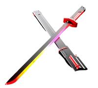 Genérico Sparkblade Sword,Spark Blade Sword with Smoke Sparking Light up Swords,7-Color Led Lighting Effects, Sound Feedback,for Cosplay, Halloween, and Display (Red)