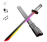 Genérico Sparkblade Sword with Sparks, 31.5in Sparkblade,Spark Blade Sword with Smoke Sparking Light Up Swords,Perfect for Costumes, Halloween, and Display (Black)