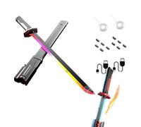 Genérico Sparkblade Sword with Sparks, Sparkblade Sword Flash, with Spray System and Gradient Light, Multicolor LED Lights, for Cosplay, Halloween, and Display (Gray)