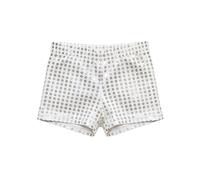 Genérico Sparkling Dotty Stage Shorts For Girls and - Glimmering Sequin Dance Shorts For Performances and Events 2026 (Silver, 13-14 Years)