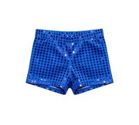 Genérico Sparkling Dotty Stage Shorts For Girls and - Glimmering Sequin Dance Shorts For Performances and Events 2026 (Blue, 16-17 Years)
