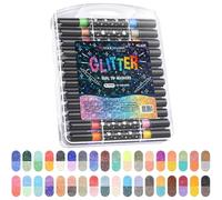Genérico Sparkly Gel Pens - 16 cm Quick-Dry Marker - Colored Glitter Pens | for Crafts Girls Teens Adults Women Easter Christmas Birthday School