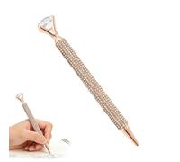 Genérico Sparkly Rhinestone Pen, Bling Writing Tool, 5.9x0.39 Inches Gem Decor Pen with Shiny Design, Decorative Ink Pens, Stylish Offices Tool with Elegant Look, Writing Accessory for Desk and Gift