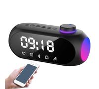 Genérico Speaker with Alarm Clock Function,Smart Wireless Digital Alarm Audio | Wireless Clock Speaker | For Home Bedroom Office Bedside Living Room Dormitory Hotel