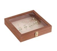 Genérico Specimen Display Case - Wood Acrylic 10cm 20cm 31cm | Wooden Keepsake Storage Box With Clear Lid | Multi Purpose Collection Organizer Display Case For Cash Specimens And Collector