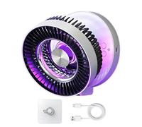 Genérico Speed Adjustment RGB Light Bedroom Desk Fan - Foldable Table Fan