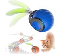 Genérico Speedy Tail 2.0, Juguete Interactivo para Gatos, Bolita Móvil Automática con Cola, USB Rechargeable, Ideal para Gatos Curiosos y Adultos Activos (1Pcs-Azul)