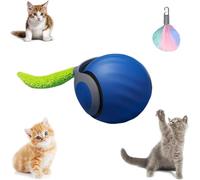 Genérico Speedy Tail 2.0 Juguete para Gatos, Bola De Juguete For Gatos En Movimiento Automático Versión Reforzada De Las Pelotas, Ajuste De Dos Velocidades,Motion Activated (Azul)