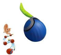 Genérico Speedy Tail 2.0, Speedy Tail 2.0 Cat Toy, Automatic Moving Cat Balls with Tail, Interactive Cat Toy for Indoor Cats, Two Speed Adjustment, Rechargeable Interactive Cat Toy Indoor (Blue)