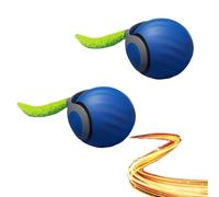 Genérico Speedy Tail 2.0, Speedy Tail Cat Toy, Automatic Moving Cat Toy Ball, Interactive Cat Toy for Indoor Cats, USB Rechargeable Cat Toys Ball, Automatic Cat Ball Toy Quiet Operation (2 pcs B)