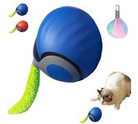 Genérico Speedy Tail 2.0, Speedy Tail Cat Toy, Automatic Moving Cat Toy Ball, Interactive Cat Toy for Indoor Cats, USB Rechargeable Smart Cat Toys Ball with Tail, Two Speed Adjustment (Blue)