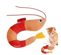 Genérico Speelgoed Katten Met Kattenkruid Pluche Speelgoed Kattenkruid Voor Katten - Natuurlijke Geur Garnalenvorm Dieren Speelmaatje Binnen Buiten,Voor Kleine Middelgrote Rassen Slaapkam
