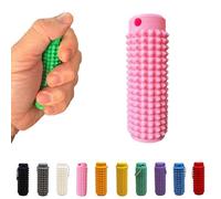 Genérico Spiky Keychain,Pocket Mini Fidget Toy,Venting Key Pendant for Anxiety Relief Positive,Spikes Shaped Fingertip Roller,Hard Spiky Massage Keychain for Stress Reduction and Focus (Pink)