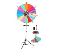 Genérico Spin Wheel | Adjustable Portable Funny Tool | Compact Game Wheel | for Birthday Carnival Games Classroom Shopping Event Indoor Outdoor Home
