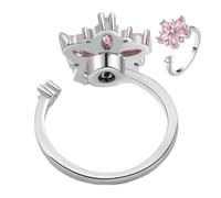Genérico Spinner Ring, Adjustable Flower Design Fidget Ring, Reliefs Stress Reducer, Elegant and Functional, Calming Sensory Aid for Meditation, Public Speaking, Classroom Focus, Long Flights