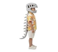 Genérico Spinosaurus Plush Dino Outfit, Dinosaur Skeleton Plush Costume, Halloween Fun 3d Realistic Dinosaur Costume Toy, Funny Skeleton Headgear Hat for Fancy Dress Parties (75cm/29.5in)