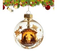 Generico Spiritual Nativity Scene Pendant - Handcrafted Christmas Ornament | Delicate Holiday Decoration for Bedroom, Window, And Balcony, Collectors, Adults, Teens, And Girls
