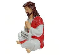 Genérico Spiritual Statuette - Savior Resin Idol, Christ Desktop Model, Hand Colored Artistry, Biblical Character Statue, Religious Decor Category, Small Brown Piece For Bedside Desktop Apartment