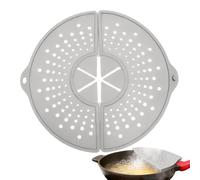 Genérico Splatter Guard - Foldable Silicone Lid, Heat Resistant Cooking Shield | Non Stick Frying Pan Skillet Protector For Kitchen Apartment Dormitory Restaurant Home Everyday Use