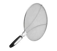Genérico Splatter Guard, Stainless Steel Fine Mesh Protector, 11.41inch Grease Oil Splash Shield with Heat Resistant Handle Design, Sturdy Kitchen Safety System, Cooking Protection Tool for Use