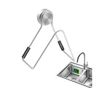 Genérico Sponge Holder for Kitchen Sink - Stainless Steel Suction Cup Sponge | Kitchen Sink Sponges Holder in The Sinks | Magnetic Kitchens Dish Quick Drying No Punching Scrubber Drain Rack