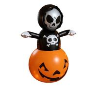 Genérico Spooky Pumpkin Inflatable, Halloween Yard Decor, Built In Lighting