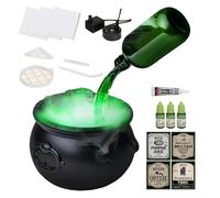 Genérico Spooky Witch Cauldron - Haunted House Decor for Festivals | Abs with Lightweight Build, 19.5cm Size, Front Yard Ornament, School Activity Prop, Event Planner Choice, Homeowner Decoration