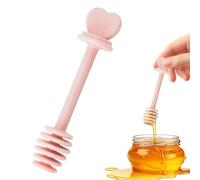 Genérico Spoon al Miele - Bacchetta Dipper Sciroppo | Server di Caffè | Agitatore Bevande Frullatore del Tè Utensili Cucina Gadget per Donne Uomini Bambini Legno con Scanalature