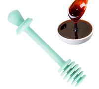 Genérico Spoon al Miele - Bacchetta Dipper Sciroppo | Server di Caffè | Agitatore Bevande Frullatore del Tè Utensili Cucina Gadget per Donne Uomini Bambini Legno con Scanalature