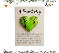 Genérico Sport Hug Figurine - Baseball Collectible Gift with Heartwarming Message for Appreciation | Solid Resin with Gift Tag, Small Token for Adults, Girls, Family, Office Desk or Locker Display