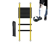 Genérico Sports Agility Ladder Set - Portable Soccer Speed Training Equipment | Adjustable Rungs with Carry Bag, Athletic Footwork Drill Kit for Football, Hockey, Tennis & Track