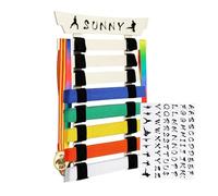 Genérico Sports Equipment Storage - Wooden Karate Belt Display Holder | Medium Size Karate Belt Hanger | Organizer Rack For Martial Arts Belts Convenient Storage Solution For Kids, Teens, Adults