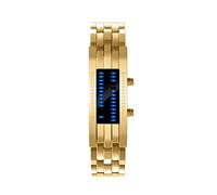 Genérico Sports Wrist Digital Watch Gift Sleek Luxury Alloy Watch Men's Pulsera Hombre Reloj Bombero Hombre, dorado, talla única