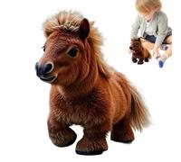 Genérico Spotted Electric Plush Horse,Electric Walking Horse Toy,Cute Plush Interactive Simulation Smart Soft Robotic Pet, Walking, Barking, Wagging Tail, Electronic Pet Companion Gifts for Kids (B)