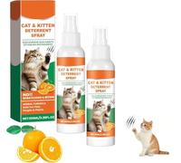 Genérico Spray Anti-ArañAzos para Gatos - Repelente Y Sprays De Entrenamiento Interior | Ayuda De Entrenamiento Interior Y Exterior | Protege Cortinas, SofáS, Alfombras, Muebles Y Patas De Mesa(2PCS)