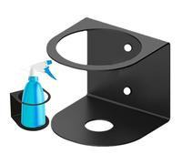 Genérico Spray Bottle Holder - Steel Wall-Mount Rack For Garage Or Home, Organize Paint and Liquid Bottles | Durable All-Purpose Storage Bracket For Spray Cans, Tools, and Workshop Accessories