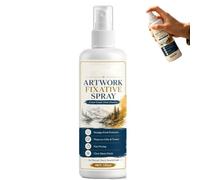 Genérico Spray fijador de secado rápido, 120 ml, para pasteles al óleo, carboncillo, pasteles secos y bocetos; protección duradera y resistente a manchas; secado rápido (1PC)