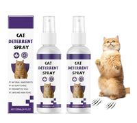 Genérico Spray Repelente para Gatos 120 Ml, Spray Antiarañazos para Gatos, Spray Disuasorio para Gatos para Interior Y Exterior, Evita Que Arañen Muebles, Plantas, Sofás, Alfombras Y Cortinas (2pcs)