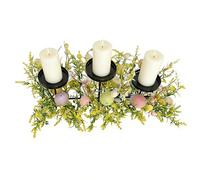 Genérico Spring Egg Candle Tray, Holiday Table Centerpiece, 3 piezas Metal Holder for Room Ambiance, Vibrant Painted Finish, Farmhouse Decor Accent, Apartment and Office Party Decoration