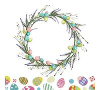Genérico Spring Garland - 5 ft Artificial Egg Spring Decorations | Easter Garlands - for Indoor Home Room Dormitory Window Porch Daily Holiday Action Party Vacation Photo