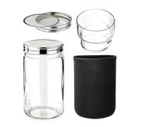 Genérico Sprouting Jar Kit - 26oz Wide Mouth Germination Jars with Lids, Broccoli Sprouts Growing Kit with Blackout Sleeve for Home Gardening Kitchen Indoor Balcony Backyard Growing