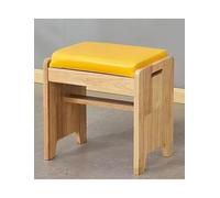 Genérico Square Footstool, Dressing Stool Foot, Change Shoe Bench, for Living Room, Restaurant, Milk Tea Shop(Yellow)