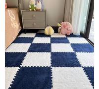 Genérico Square Interlocking Carpet Tiles -12x12x0.4 Inches Square Interlocking Carpet Tiles,Non-Slip Bottom Protective Floor Mat For Bedroom, Kids Room, Playroom, and Nursery