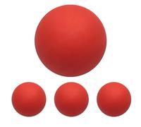 Genérico Squash Ball Beginner - 4X High Elasticity Rubber Balls, Durable Material, Consistent Bounce, Smooth Design | Training Equipment for Kids, Students, Sports Practice