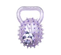 Genérico Squeaky Ball - Rubber, 5,91x3,94x3.94in Puppy Ball Spiky | Interactive Dog Chew Toy Handle Grip, Durable Pet Balls for Fetch, Training, Interior Play, Ejercicio exterior, Mental Estimulación