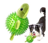 Genérico Squeaky Balls For Dogs - Plush & TPR 7 Inches Chew Toy | Strong Bouncy Puppy Teething Ball, Aggressive Rubber Fetch Toy For Teeth Cleaning, Interactive Training and Indoor Play