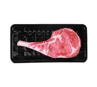 Genérico Squeaky Chew Toys, Puppy Doll Squeaky with Steak Shape, Bite-Resistant Pet Fetch Toys for Medium and Large Puppies, Interactive Play, 9.06x4.53x1.18 Inches