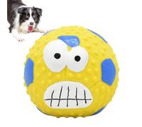 Genérico Squeaky Dog Ball - 9x7cm Latex Dogs Toys Balls | Interactive Dog Chew Toy | Bouncy Fetch Training Toy For Small Dogs, Soft Teething Relief, Textured Denťal Cleaning Surfāce